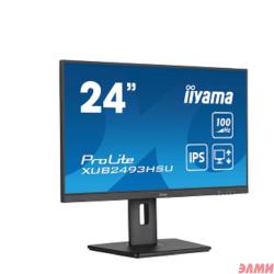 LCD IIYAMA 23.8" XUB2493HSU-B6 {IPS 1920x1080 100Hz 1ms HDMI DisplayPort USB M/M Pivot HAS}