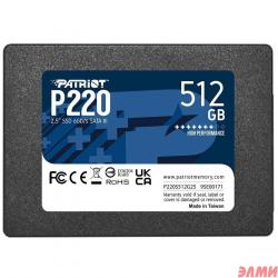Накопитель SSD Patriot SATA III 512Gb P220S512G25 P220 2.5"