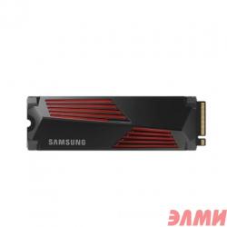 Твердотельный накопитель/ Samsung SSD 990 PRO, 1000GB, M.2(22x80mm), NVMe 2.0, PCIe 4.0 x4, V-NAND TLC, R/W 7450/6900MB/s, IOPs 1 200 000/1 550 000, D